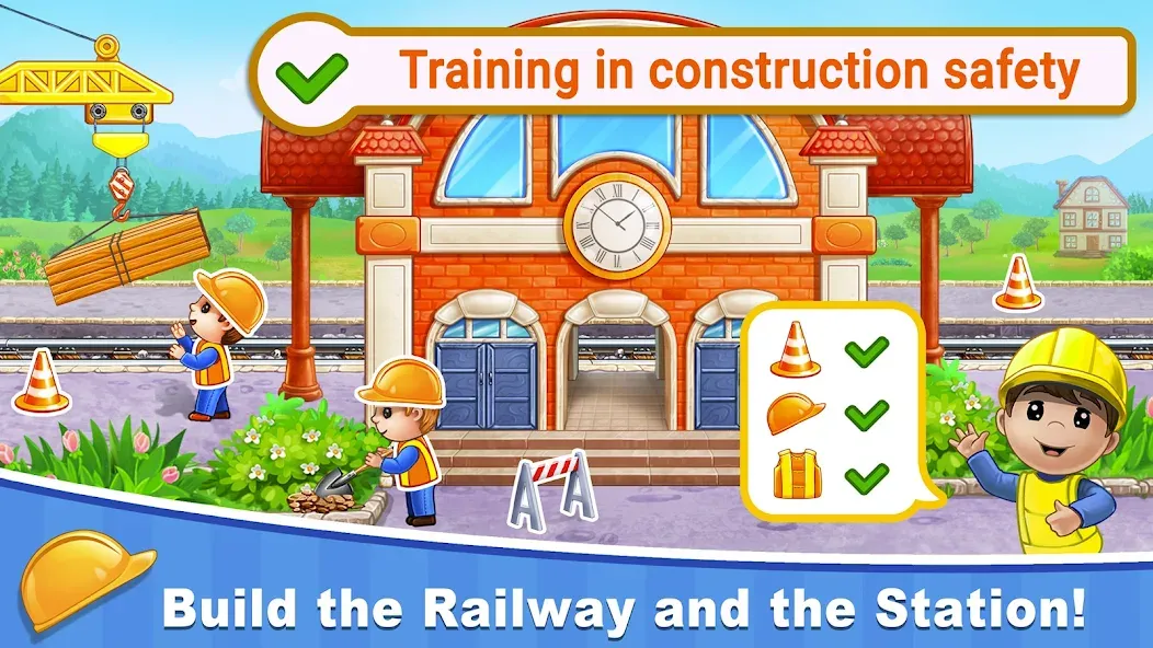 Train Games for Kids: station  [МОД Mega Pack] Screenshot 3