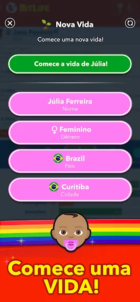 BitLife BR - Simulação de vida (БитЛайф БР)  [МОД Много монет] Screenshot 1