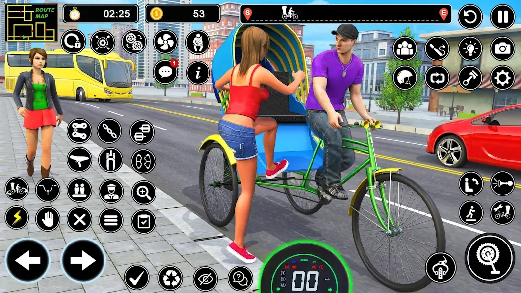 BMX Cycle Games 3D Cycle Race (игры на велосипеде 3D гонка)  [МОД Unlimited Money] Screenshot 2