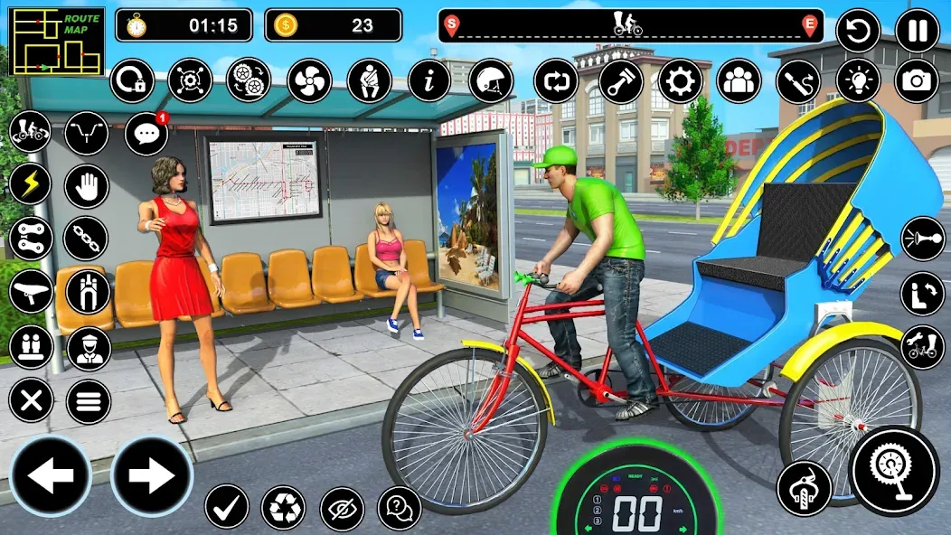 BMX Cycle Games 3D Cycle Race (игры на велосипеде 3D гонка)  [МОД Unlimited Money] Screenshot 5