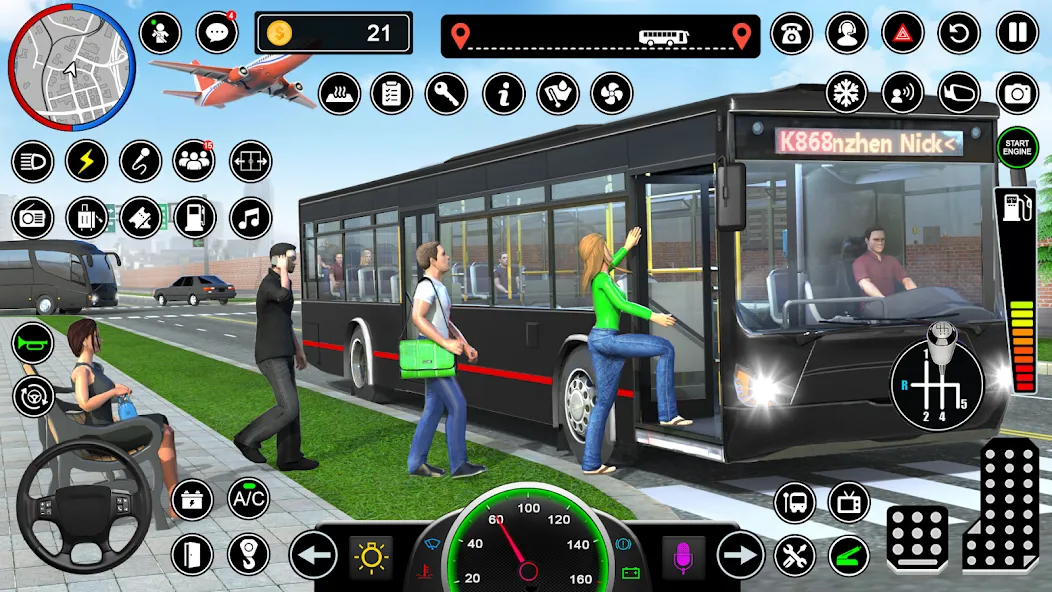 Bus Simulator - Driving Games  [МОД Много монет] Screenshot 2