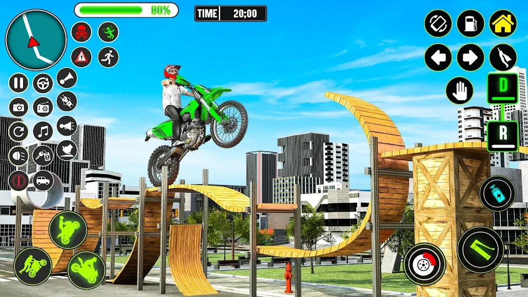 GT Bike Racing Game Moto Stunt (ДжиТи Байк Рейсинг Гейм Мото Стант)  [МОД Unlimited Money] Screenshot 1