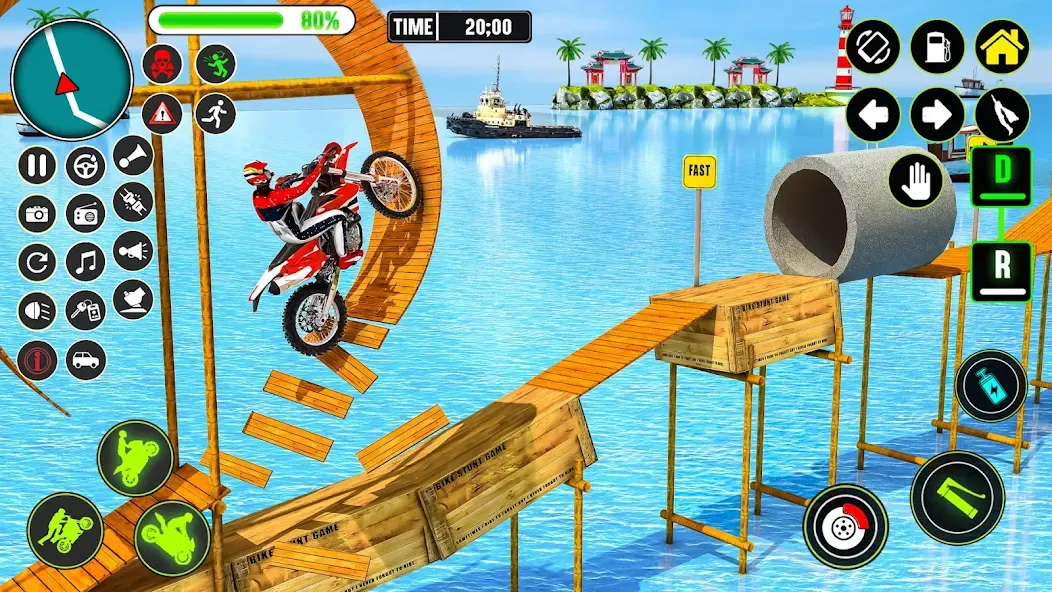 GT Bike Racing Game Moto Stunt (ДжиТи Байк Рейсинг Гейм Мото Стант)  [МОД Unlimited Money] Screenshot 2