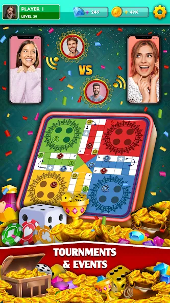 Multiplayer Dice Ludo Games (Мультиплеер Дайс Лудо Игры)  [МОД Menu] Screenshot 3