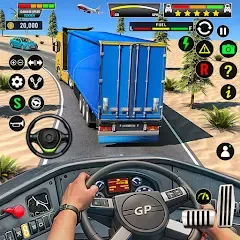 Скачать взлом Truck Driving Euro Truck Game  [МОД Много денег] - последняя версия apk на Андроид