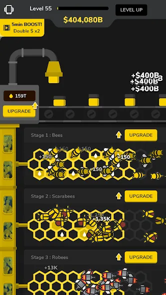 Idle Bee Factory Tycoon  [МОД Все открыто] Screenshot 3