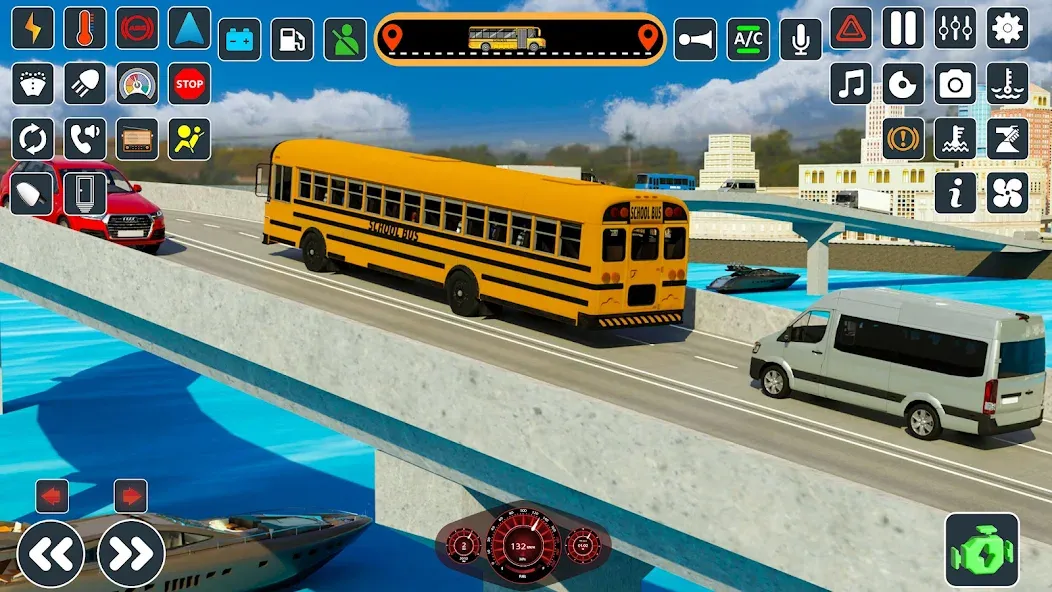 School Bus 3d : City Bus Games (Школьный автобус симулятор игры на автобусе)  [МОД Все открыто] Screenshot 4