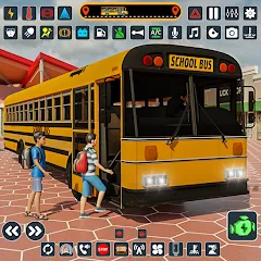 Скачать взломанную School Bus 3d : City Bus Games (Школьный автобус симулятор игры на автобусе)  [МОД Все открыто] - стабильная версия apk на Андроид