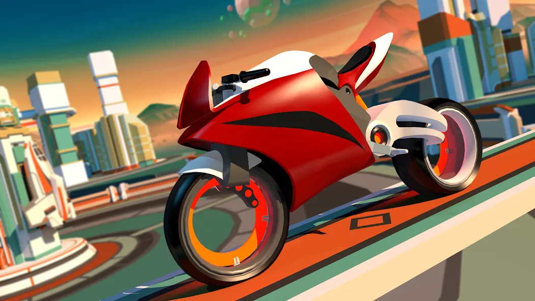 Gravity Rider: Space Bike Race (Гравити Райдер)  [МОД Все открыто] Screenshot 2