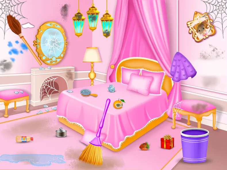 Princess house cleaning advent  [МОД Бесконечные монеты] Screenshot 4