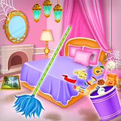 Скачать взлом Princess house cleaning advent  [МОД Бесконечные монеты] - последняя версия apk на Андроид