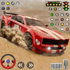 Скачать взломанную Real Rally Drift & Rally Race (Риал Ралли)  [МОД Unlocked] - стабильная версия apk на Андроид