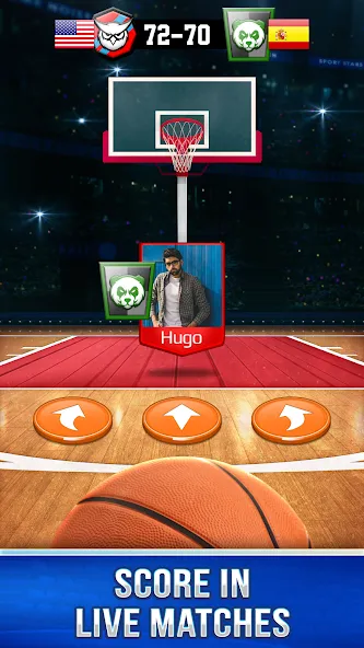 Basketball Rivals: Sports Game (Баскетбол Ривалс)  [МОД Бесконечные деньги] Screenshot 1