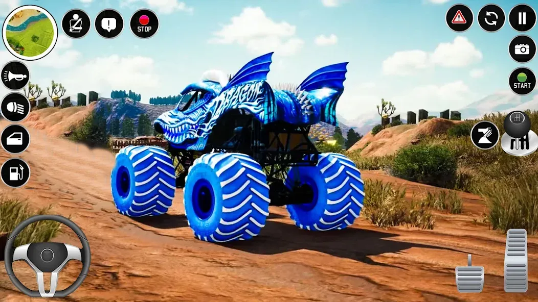 Extreme Monster Truck Game 3D (Монстр Трак Экстремальные Игры)  [МОД Много монет] Screenshot 1