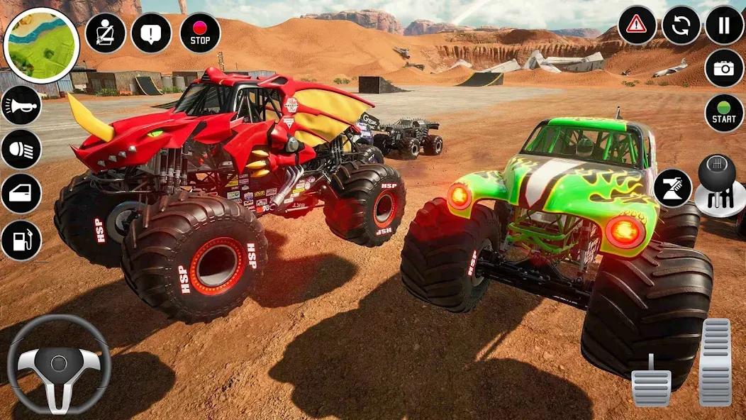 Extreme Monster Truck Game 3D (Монстр Трак Экстремальные Игры)  [МОД Много монет] Screenshot 3