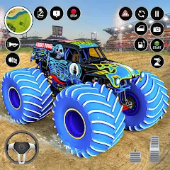 Взлом Extreme Monster Truck Game 3D (Монстр Трак Экстремальные Игры)  [МОД Много монет] - стабильная версия apk на Андроид