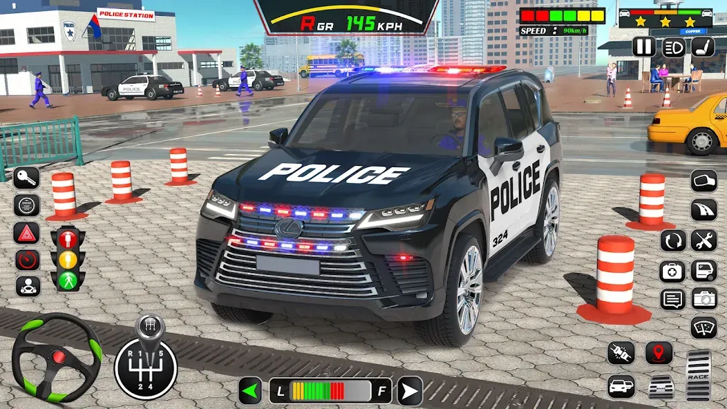 Police Car Driving School Game (Полицейская школа вождения автомобилей)  [МОД Unlimited Money] Screenshot 1