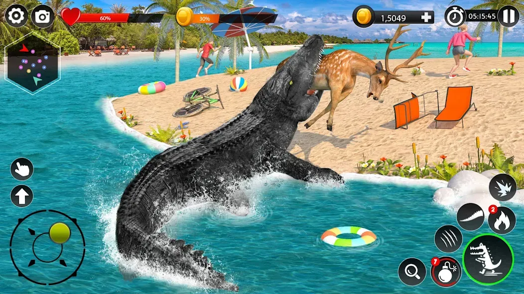 Hungry Animal Crocodile Games  [МОД Mega Pack] Screenshot 2