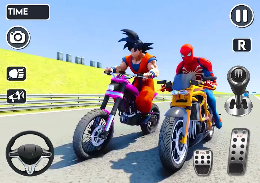 Spider Bike Stunt 3D Mega Ramp  [МОД Бесконечные деньги] Screenshot 3