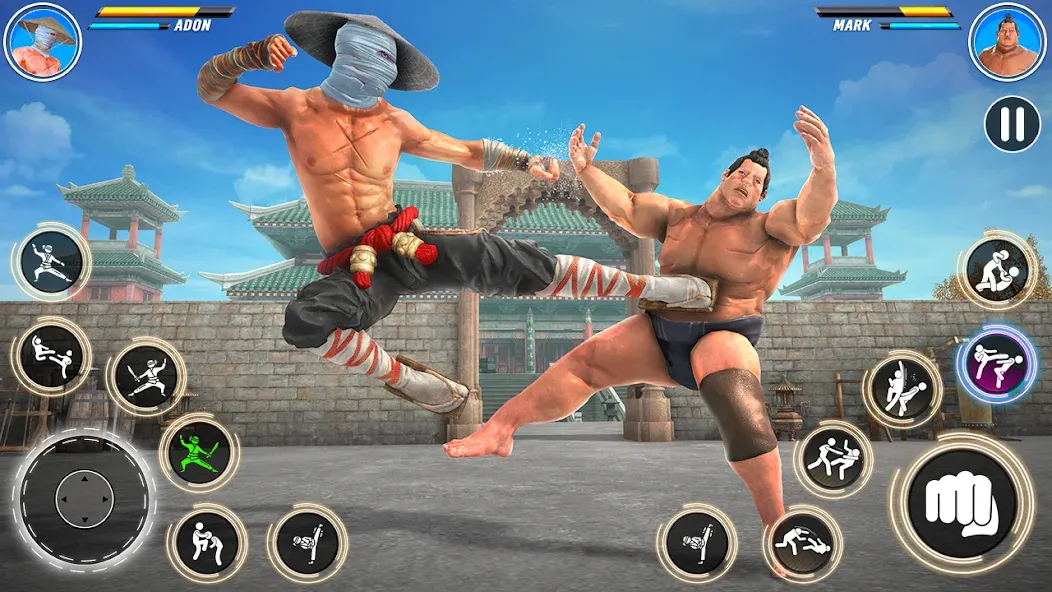 Kung Fu karate: Fighting Games  [МОД Mega Pack] Screenshot 4