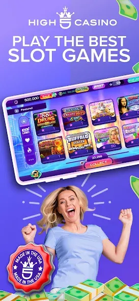 High 5 Casino: Real Slot Games (Хай 5 Казино)  [МОД Menu] Screenshot 1