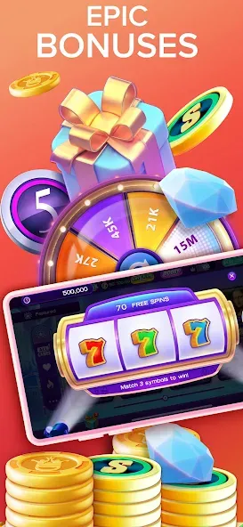 High 5 Casino: Real Slot Games (Хай 5 Казино)  [МОД Menu] Screenshot 5