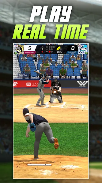 Baseball Play: Real-time PVP (Бейсбольная игра)  [МОД Mega Pack] Screenshot 1