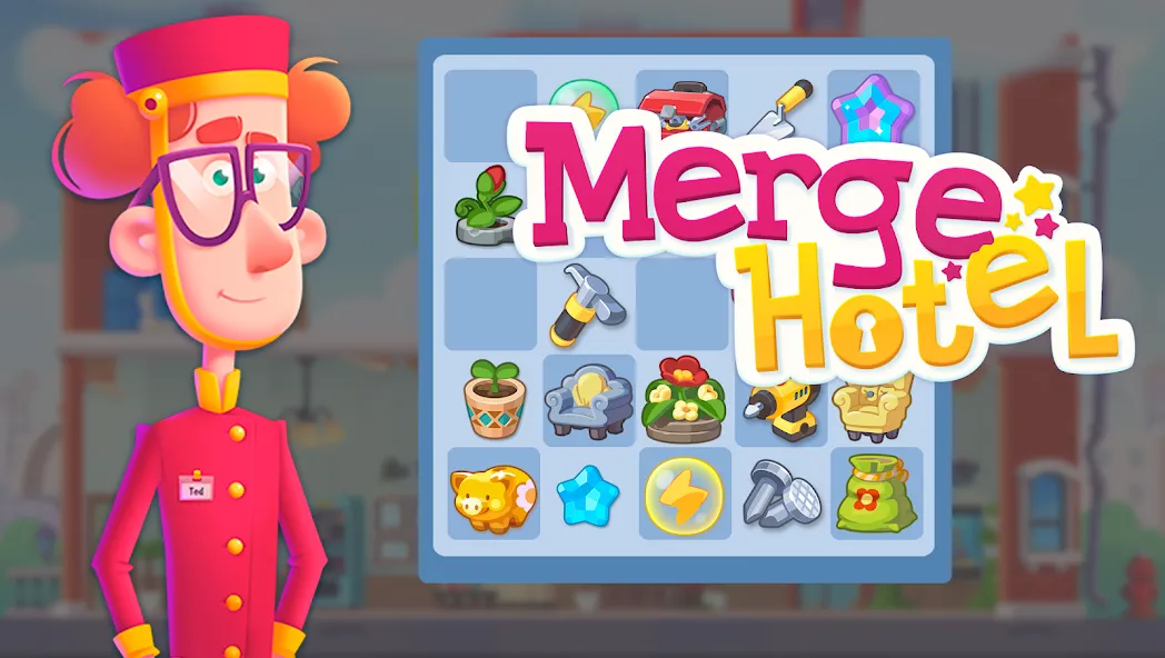 Merge Hotel: Family Story Game (Мердж Отель)  [МОД Unlocked] Screenshot 1