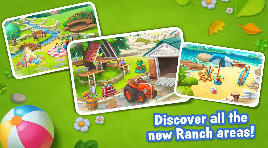 Ranch Adventures: Amazing Matc  [МОД Много монет] Screenshot 2