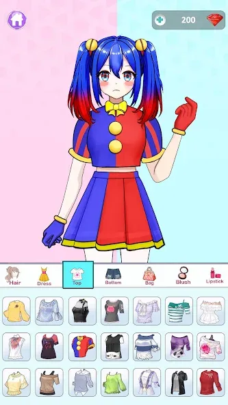 Anime Dress Up and Makeup Game  [МОД Mega Pack] Screenshot 1