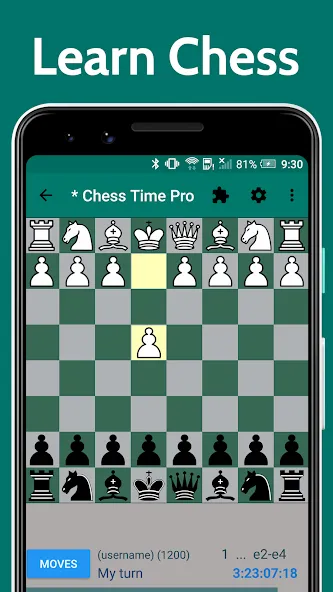 Chess Time - Multiplayer Chess (Чесс Тайм)  [МОД Unlocked] Screenshot 1