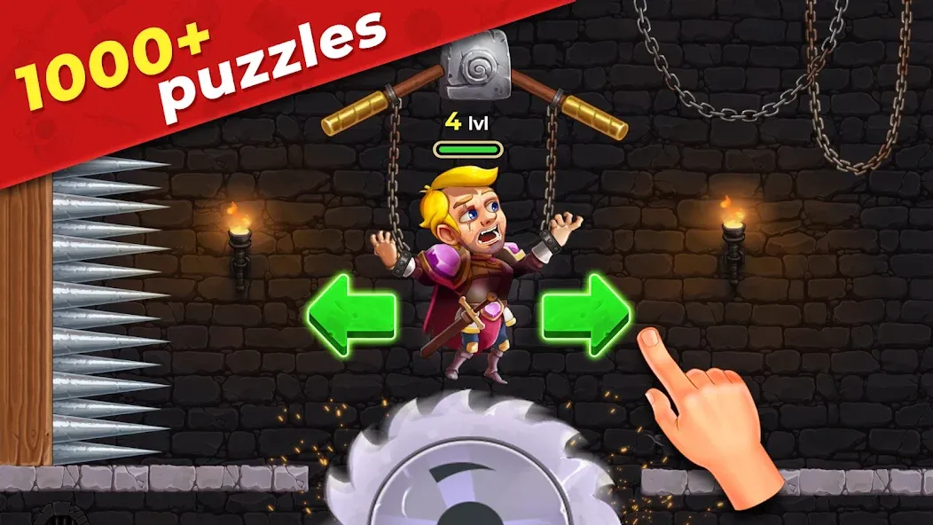 Mr. Knight: Pin Puzzles  [МОД Все открыто] Screenshot 1