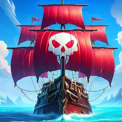 Скачать взломанную Pirate Ships・Build and Fight  [МОД Mega Pack] - полная версия apk на Андроид