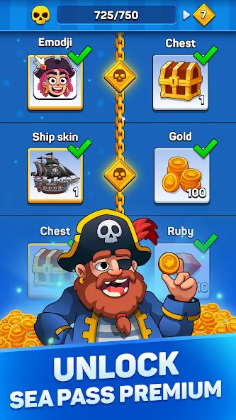 Pirates & Puzzles：Ship Battles  [МОД Меню] Screenshot 5