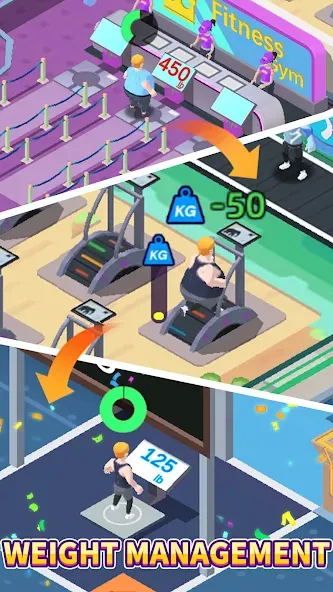 Fitness Club Tycoon (Фитнес Клуб Тайкун)  [МОД Бесконечные монеты] Screenshot 1