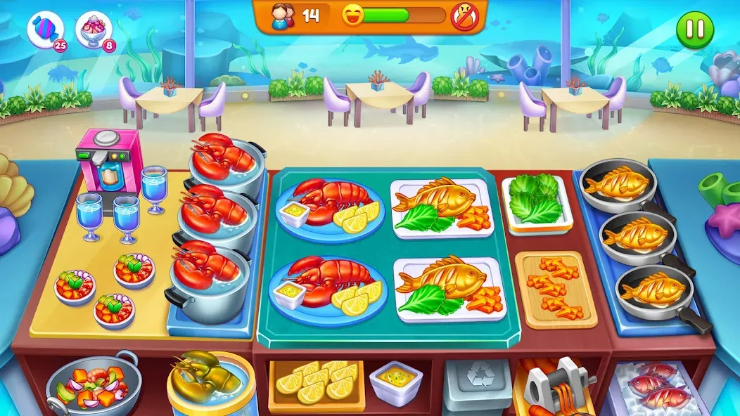 Cooking Restaurant Food Games  [МОД Много денег] Screenshot 4