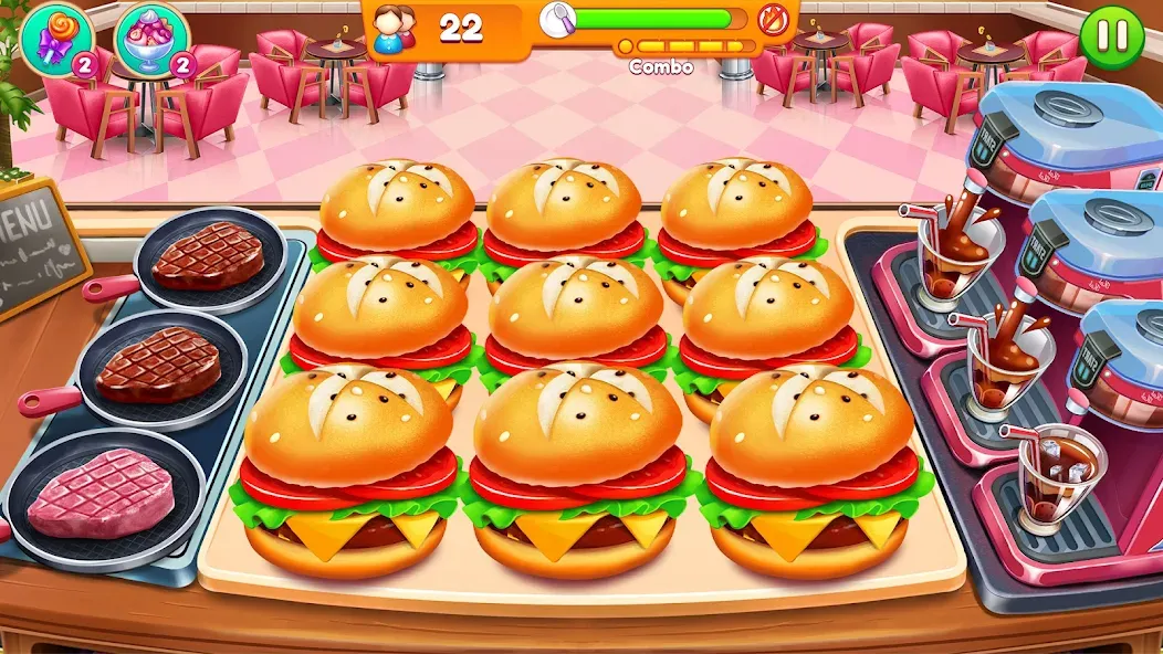 Cooking Restaurant Food Games  [МОД Много денег] Screenshot 5