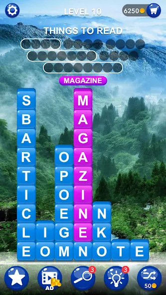 Word Tiles :Hidden Word Search  [МОД Mega Pack] Screenshot 2