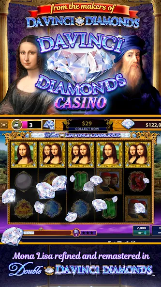 Da Vinci Diamonds Casino – Bes (Да Винчи Даймондс Казино)  [МОД Unlocked] Screenshot 1