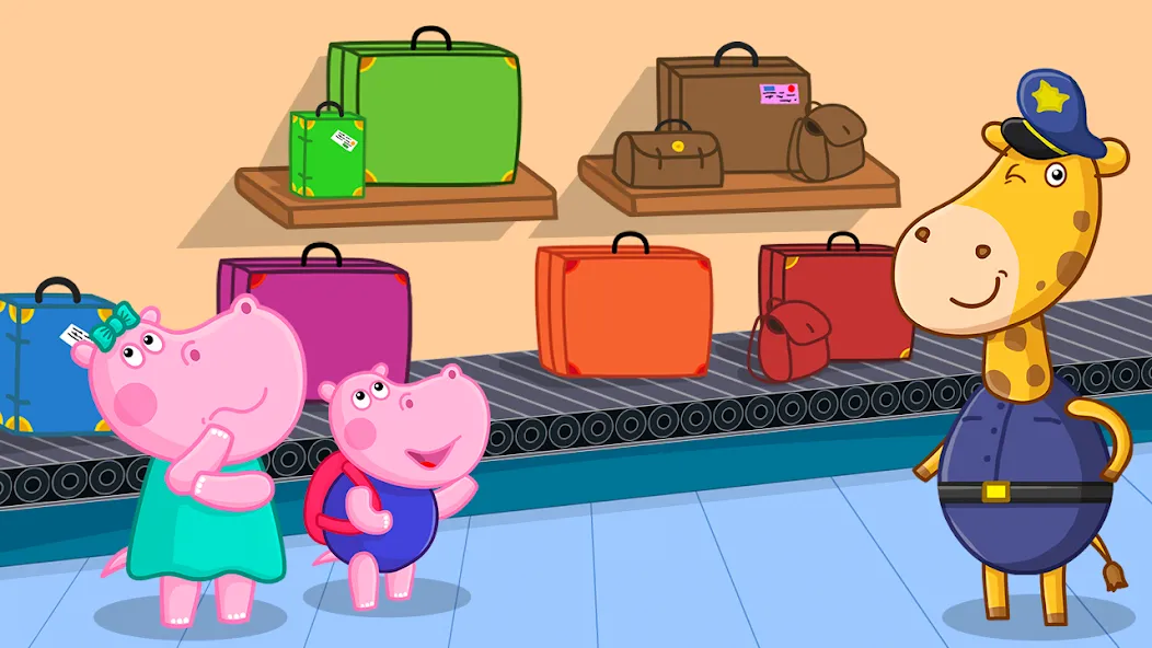 Hippo: Airport Profession Game  [МОД Бесконечные деньги] Screenshot 2