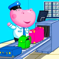 Взломанная Hippo: Airport Profession Game  [МОД Бесконечные деньги] - полная версия apk на Андроид