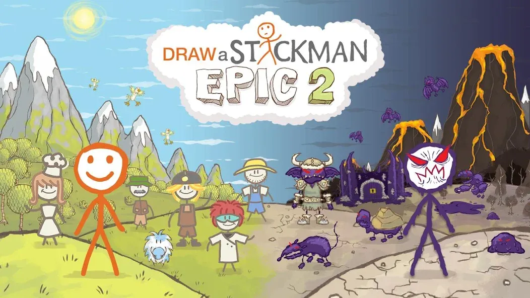 Draw a Stickman: EPIC 2 (Дроу э Стикман)  [МОД Меню] Screenshot 1