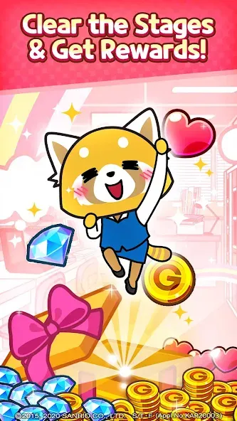 Aggretsuko : Match 3 Puzzle (Аггретсуко)  [МОД Много денег] Screenshot 5