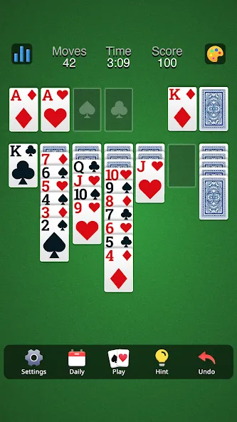 Classic Solitaire - Klondike (Солитер Клондайк Классик)  [МОД Unlocked] Screenshot 5