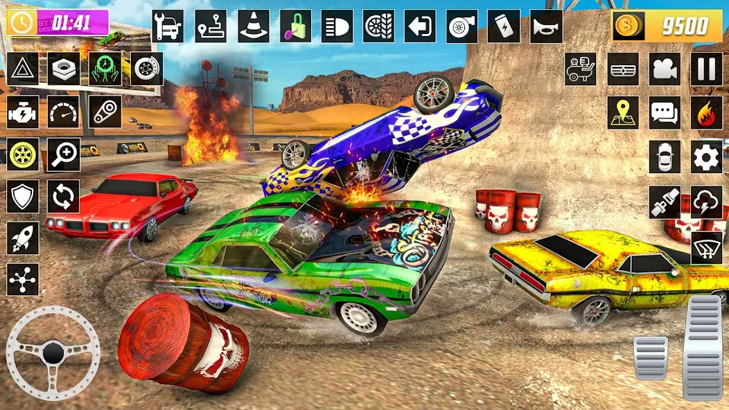 X Demolition Derby : Car Games  [МОД Все открыто] Screenshot 2