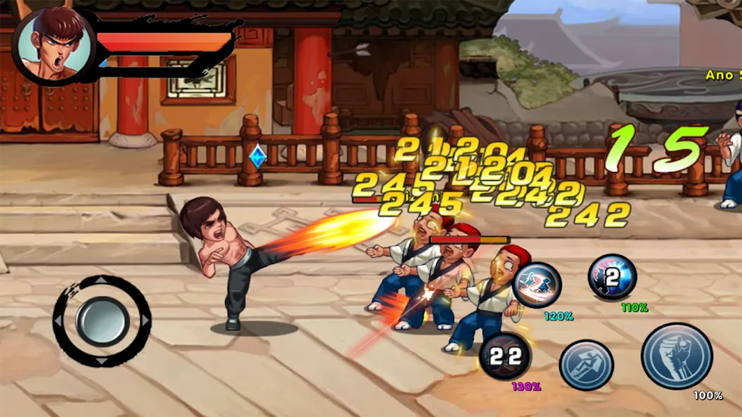 Kung Fu Attack: Final Fight (Кунгфу Атака)  [МОД Бесконечные монеты] Screenshot 5