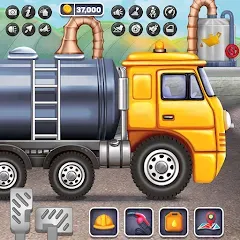 Взлом Oil Tanker Truck Games  [МОД Unlimited Money] - последняя версия apk на Андроид