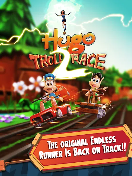 Hugo Troll Race 2: Rail Rush (Хуго Тролл Гонка 2)  [МОД Unlocked] Screenshot 5