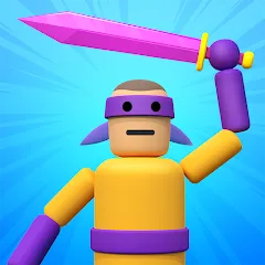 Взломанная Ragdoll ninja: Imposter hero (Рагдолл Ниндзя)  [МОД Unlimited Money] - последняя версия apk на Андроид