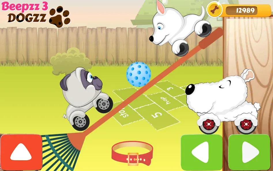 Racing games for kids - Dogs  [МОД Много монет] Screenshot 4